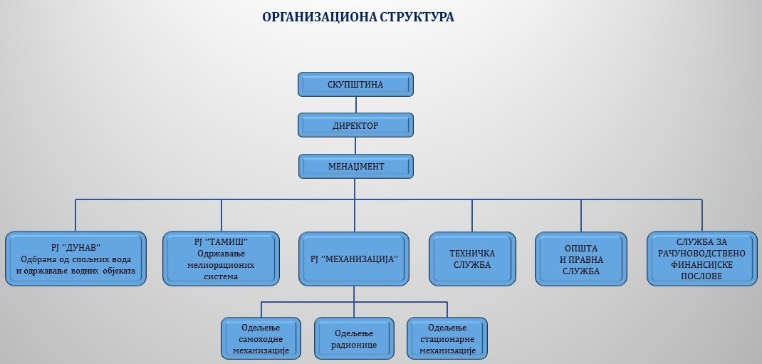 ОРГАНИЗАЦИОНА СТРУКТУРА